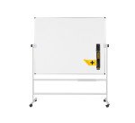 Tableau blanc mobile laqué pivotant Maya Bi-Office 150 x 120 cm