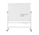 Tableau blanc mobile laqué pivotant Maya Bi-Office 150 x 120 cm