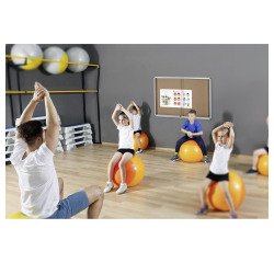 Vitrine voor binnen kurk Exhibit Bi-office - 21 vellen