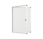 Vitrine interieure laque porte battante Bi-office - 9 feuilles