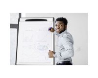 Paperboard - fixed magnetic Design Bi-Office conference easel
