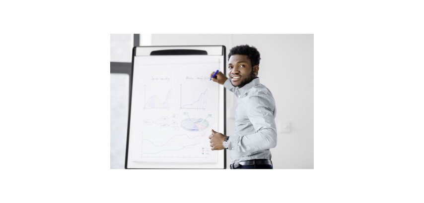 Paperboard - fixed magnetic Design Bi-Office conference easel