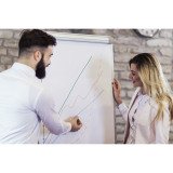 Paperboard - chevalet de conférence mélaminé bras extensibles trépied Bi Office Easy