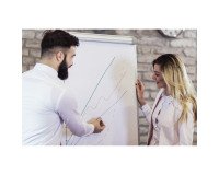 Paperboard - melamine flipover met uitschuifbare armen en driepikkel Bi Office Easy