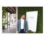 Paperboard - chevalet de conférence mélaminé bras extensibles trépied Bi Office Earth-it