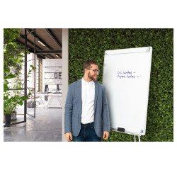 Paperboard - chevalet de conférence mélaminé bras extensibles trépied Bi Office Earth-it