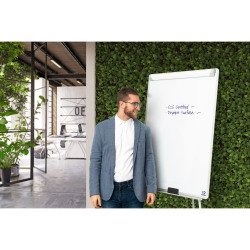 Paperboard - chevalet de conférence mélaminé bras extensibles trépied Bi Office Earth-it