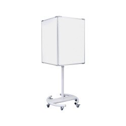 Paperboard- chevalet de conférence mobile rotatif 4 faces Bi-Office