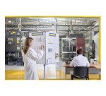 Paperboard- chevalet de conférence mobile rotatif 4 faces Bi-Office