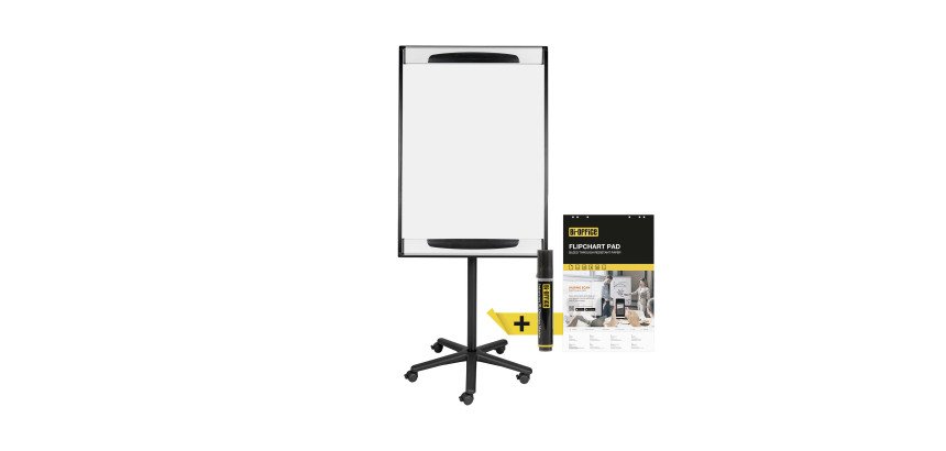 Paperboard - chevalet de conférence mobile magnétique Design Bi-Office