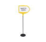 Paperboard - chevalet d'information sur pied fixe forme flèche Bi-Office