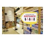 Paperboard - chevalet d'information sur pied fixe forme flèche Bi-Office