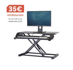 Plate-forme assis-debout Corsivo noire Fellowes