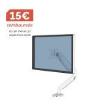 Bras support écran simple à ressort à gaz Platinum Series blanc