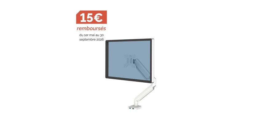 Bras support écran simple à ressort à gaz Platinum Series
