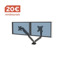 Bras support écrans double à ressort à gaz Platinum Series