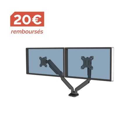 Bras support écrans double à ressort à gaz Platinum Series