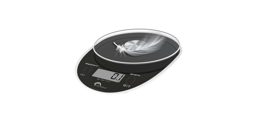 Weigh letters and packages with the black electronic scale LITTLE BALANCE HBP 900 5 kg