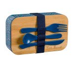 Bolsa térmica porta alimentos con fiambrera y cubiertos