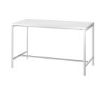 Table haute Boxy H 107 cm piétement métal