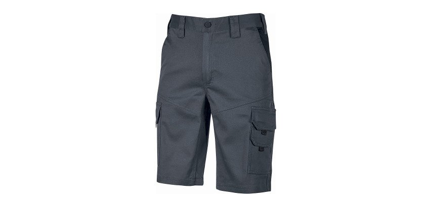 Pantalones cortos de trabajo Bonito U-Power Gris oscuro