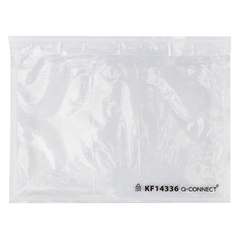 Hülle mit selbstklebender transparenter Dokumententasche im Format 16,5 x 11,1 cm - Packung mit 250 Stück
