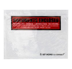 Zelfklevende hoes "Documents Enclosed" Internationaal - 16,5 x 11,1 cm - Doos van 250