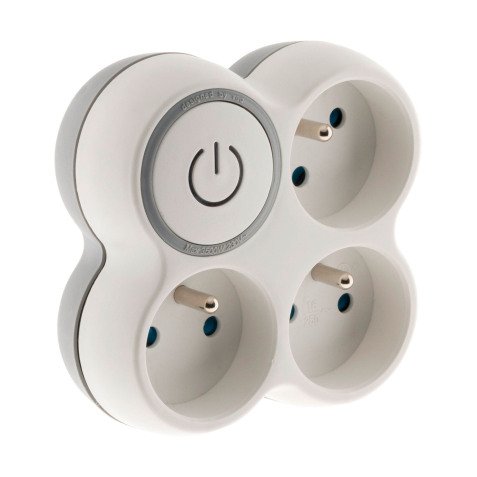Zenitech Multiprise triplite avec interrupteur