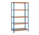 Estantería Simonclick 5/300 azul/naranja/galva