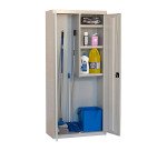 Armario escobero monoblock-montado Simon Locker 180x80x40 2/3 gris