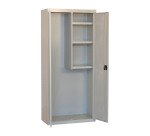 Armario escobero monoblock-montado Simon Locker 180x80x40 2/3 gris