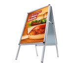 Caballete Publicitario 50x70 cm Esquinas Redondas 32 mm