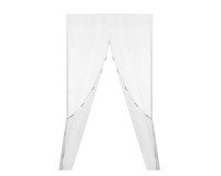 Cortina mosquitera blanca