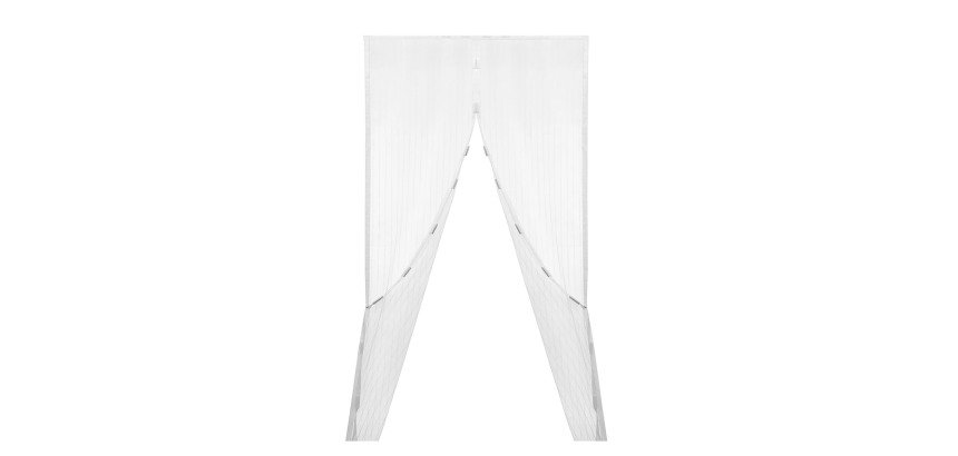 Cortina mosquitera blanca