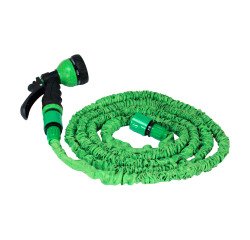 Manguera extensible conector y pistola de 8 funciones  7,5 m