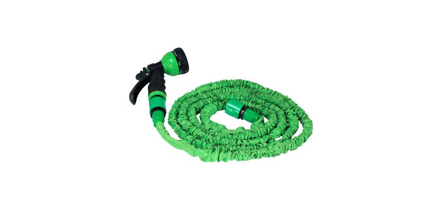 Manguera extensible conector y pistola de 8 funciones  7,5 m