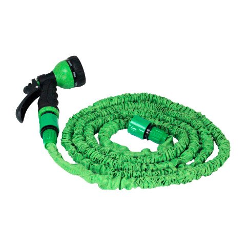 Manguera extensible conector y pistola de 8 funciones 7,5 m