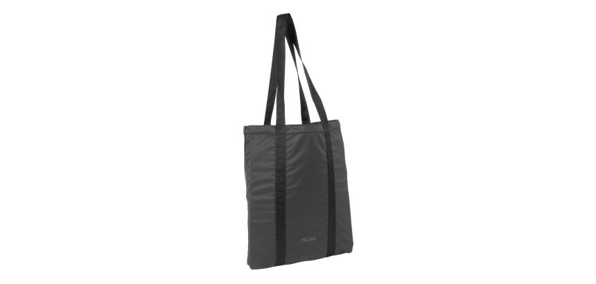 Bolso tote bag serie Shadow MILAN, negro