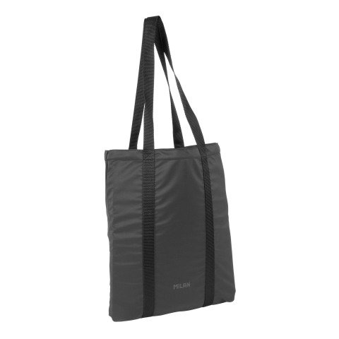 Bolso tote bag serie Shadow MILAN, negro