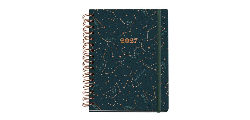 Agenda Constellations semana vista espiral 160 x 218 mm Miquelrius