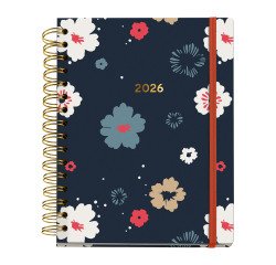 Agenda Rosette semana vista espiral 160 x 218 mm Miquelrius