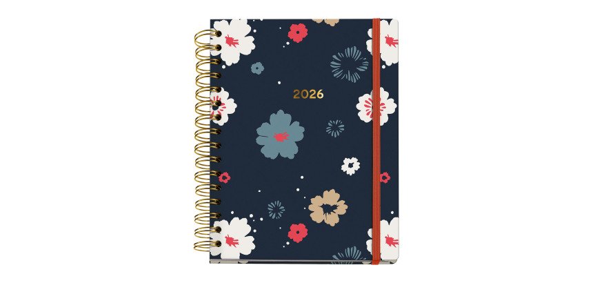 Agenda Rosette semana vista espiral 160 x 218 mm Miquelrius