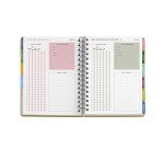 Agenda Flora Jardin semana vista espiral 160 x 218 mm Miquelrius