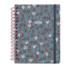 Agenda Bambu semana vista espiral 160 x 218 mm Miquelrius
