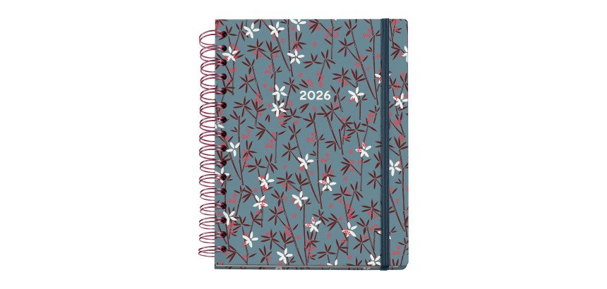 Agenda Bambu semana vista espiral 160 x 218 mm Miquelrius