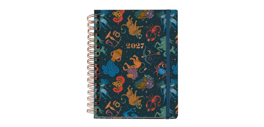 Agenda Zodiac semana vista espiral 160 x 218 mm Miquelrius