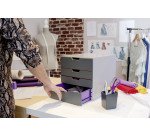 Module de classement Durable Varicolor® 4 tiroirs liseré de couleur