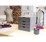 Module de classement Durable Varicolor® 4 tiroirs liseré de couleur