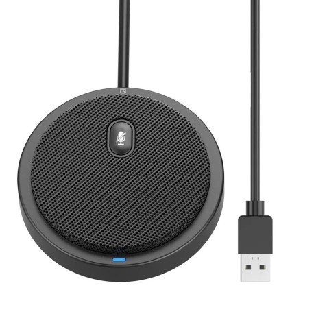Speakerphone Microfono da conferenza USB omnidirezionale con tasto mute