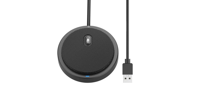Speakerphone Microfono da conferenza USB omnidirezionale con tasto mute
